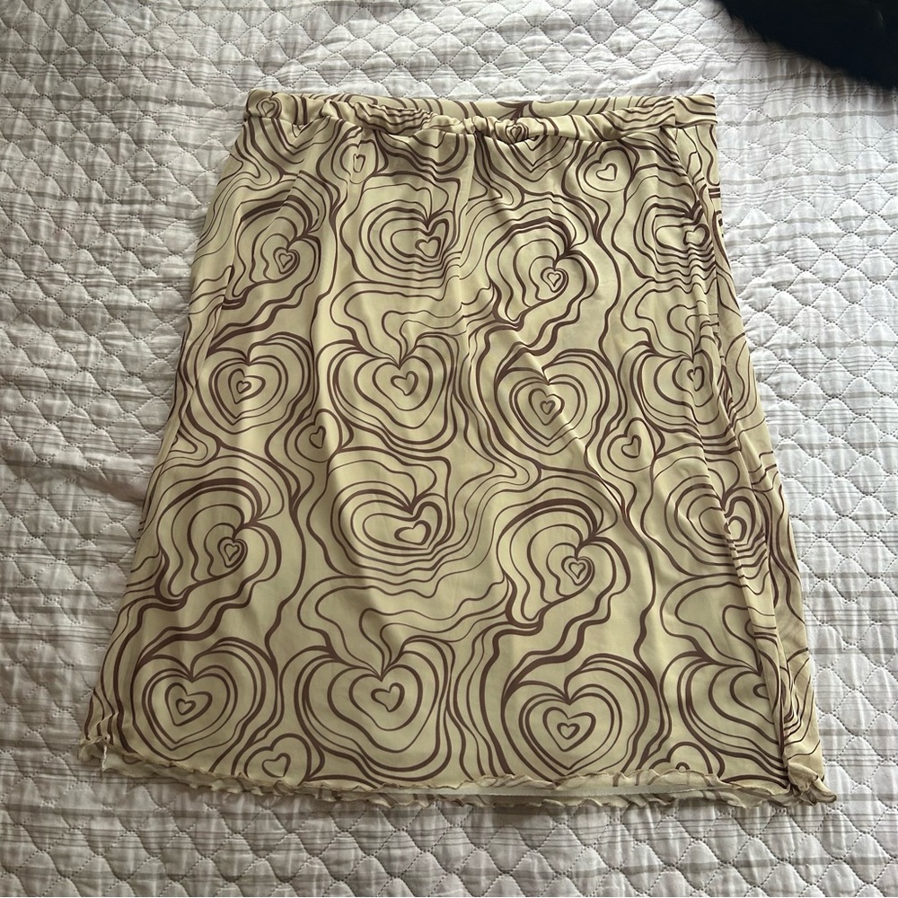 Daisy Street patterned skirt